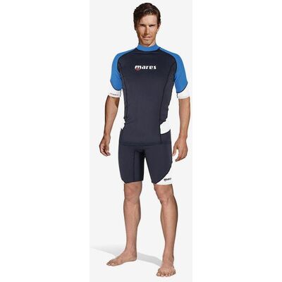 MARES T-shirt de natation Rash Guard Trilastic à manches courtes noir bleu - L - Publicité MARES T-shirt de natation Rash Guard Trilastic à manches courtes noir bleu - L - Publicité