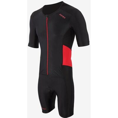 Trisuit à manches courtes Zone3 Activate Noir/Rouge - Triathlon - Publicité Trisuit à manches courtes Zone3 Activate Noir/Rouge - Triathlon - Publicité