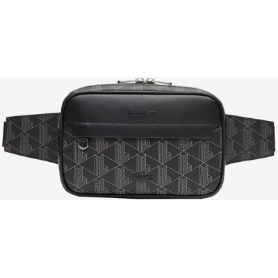 Sac banane Lacoste Allover noir gris foncé - Publicité Sac banane Lacoste Allover noir gris foncé - Publicité