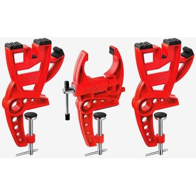 Étau Swix T149-20 Vise 3 Parts 20 mm noir rouge - Publicité Étau Swix T149-20 Vise 3 Parts 20 mm noir rouge - Publicité