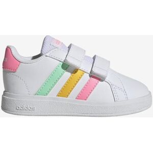 Chaussures adidas Grand Court Hook and Loop blanc pur rose orange bébé - 21 - Publicité Chaussures adidas Grand Court Hook and Loop blanc pur rose orange bébé - 21 - Publicité