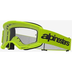 Masque Alpinestars Vision 3 Wordmark jaune fluo transparent - Publicité Masque Alpinestars Vision 3 Wordmark jaune fluo transparent - Publicité