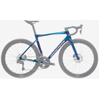 Cadre Bianchi Specialissima Pro Disc Carbone bleu - 59 - Publicité Cadre Bianchi Specialissima Pro Disc Carbone bleu - 59 - Publicité