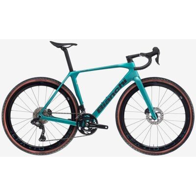 Vélo Gravel Bianchi Impulso RC - Shimano GRX 825 Di2 avec capteur de puissance bleu ciel métallisé - S - Publicité Vélo Gravel Bianchi Impulso RC - Shimano GRX 825 Di2 avec capteur de puissance bleu ciel métallisé - S - Publicité