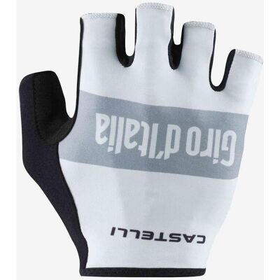 Castelli Gants Giro d'Italia 2026 blanc noir - XL - Publicité Castelli Gants Giro d'Italia 2026 blanc noir - XL - Publicité