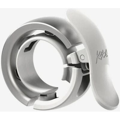 Sonnette Knog Oi Prima petite gris argenté - Publicité Sonnette Knog Oi Prima petite gris argenté - Publicité
