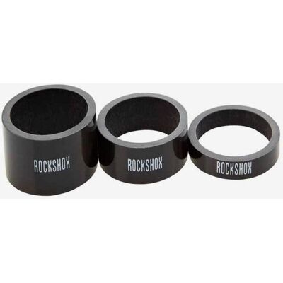 Kit d'Espaciateurs de Direction RockShox - Carbone - Tailles Multiples - Publicité Kit d'Espaciateurs de Direction RockShox - Carbone - Tailles Multiples - Publicité