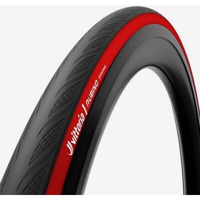 Pneu Vittoria Rubino 700x28 pliable noir rouge - Publicité Pneu Vittoria Rubino 700x28 pliable noir rouge - Publicité