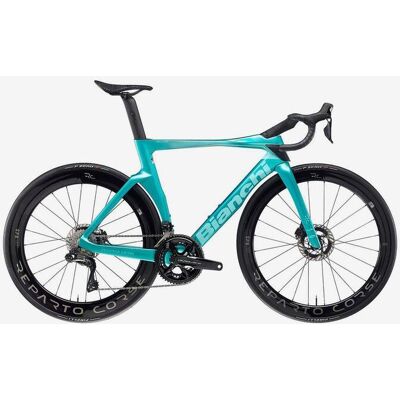 Vélo de route Bianchi Oltre RC Shimano Dura-Ace Di2 bleu clair - 47 - Publicité Vélo de route Bianchi Oltre RC Shimano Dura-Ace Di2 bleu clair - 47 - Publicité