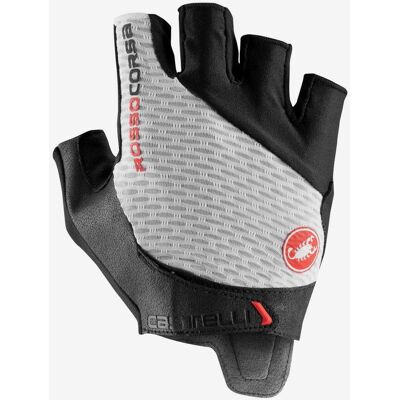 Gants Castelli Pro V Rosso Corsa blanc noir - XS - Publicité Gants Castelli Pro V Rosso Corsa blanc noir - XS - Publicité
