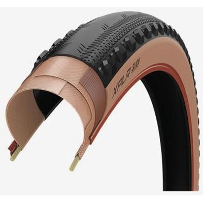 Pneu Zipp Goodyear XPLR Slick 700x45 Tubeless Ready noir marron - Publicité Pneu Zipp Goodyear XPLR Slick 700x45 Tubeless Ready noir marron - Publicité