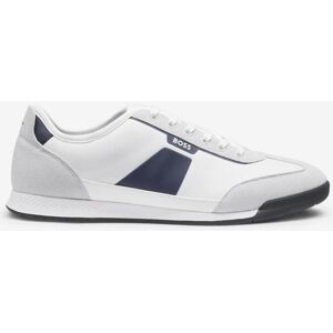 Baskets BOSS Nitan Lowp blanc gris bleu marine - 44 - Publicité Baskets BOSS Nitan Lowp blanc gris bleu marine - 44 - Publicité