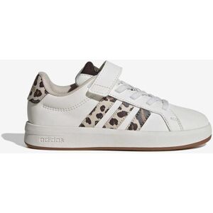 Baskets adidas Grand Court 3.0 blanc pur léopard enfant - 35 - Publicité Baskets adidas Grand Court 3.0 blanc pur léopard enfant - 35 - Publicité