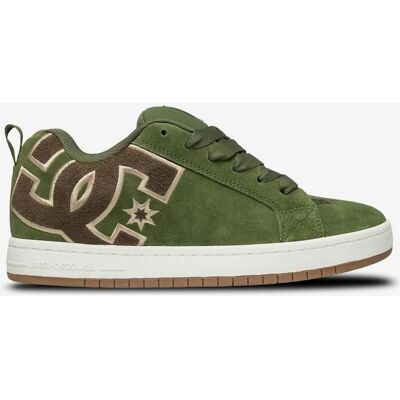 Baskets DC Shoes Court Graffik vert olive marron - 44.5 - Publicité Baskets DC Shoes Court Graffik vert olive marron - 44.5 - Publicité