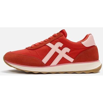 Chaussures FitFlop Retro-Q Fabric Suede rouge vif femme - 41 - Publicité Chaussures FitFlop Retro-Q Fabric Suede rouge vif femme - 41 - Publicité