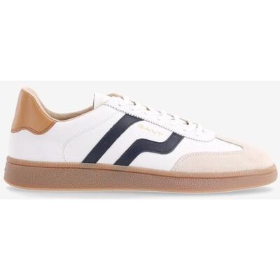 Baskets Gant Cuzmo Leather blanc bleu marine marron - 43 - Publicité Baskets Gant Cuzmo Leather blanc bleu marine marron - 43 - Publicité