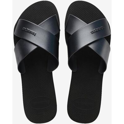 Tongs Havaianas Aqua Metallic noir pur femme - 37-38 - Publicité Tongs Havaianas Aqua Metallic noir pur femme - 37-38 - Publicité