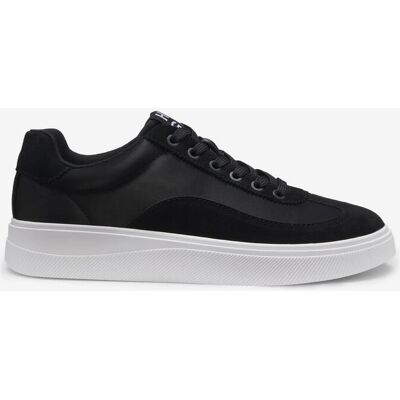 Baskets HUGO Lyzz Tenn Sateen noir pur femme - 36 - Publicité Baskets HUGO Lyzz Tenn Sateen noir pur femme - 36 - Publicité