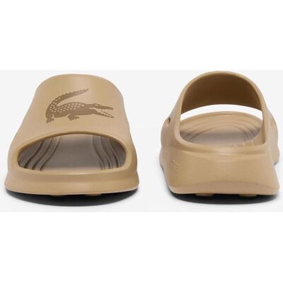 Claquettes Lacoste Molded Slide marron clair - 40.5 - Publicité Claquettes Lacoste Molded Slide marron clair - 40.5 - Publicité