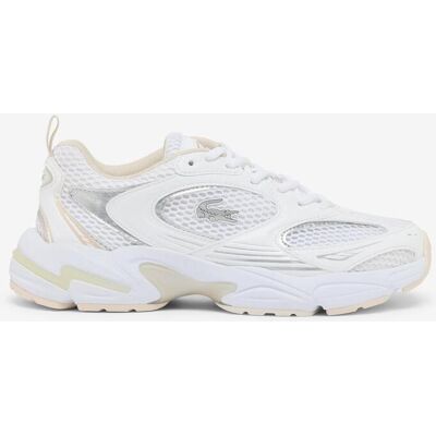 Chaussures Lacoste Storm 96 2K blanc beige argent femme - 37 - Publicité Chaussures Lacoste Storm 96 2K blanc beige argent femme - 37 - Publicité