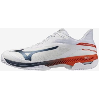 Chaussures Mizuno Wave Exceed Clay Court blanc bleu foncé orange - 44 - Publicité Chaussures Mizuno Wave Exceed Clay Court blanc bleu foncé orange - 44 - Publicité