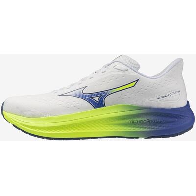 Baskets Mizuno Fortrush blanc bleu jaune - 39 - Publicité Baskets Mizuno Fortrush blanc bleu jaune - 39 - Publicité
