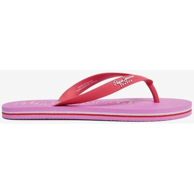 Tongs Pepe Jeans Bay Beach Brand rose rouge femme. - 36 - Publicité Tongs Pepe Jeans Bay Beach Brand rose rouge femme. - 36 - Publicité