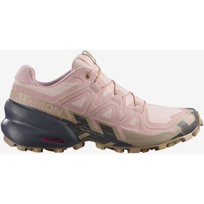 Chaussures Salomon Speedcross 6 rose beige femme - 40 - Publicité Chaussures Salomon Speedcross 6 rose beige femme - 40 - Publicité