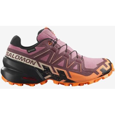 Chaussures Salomon Speedcross 6 GORE-TEX rose bordeaux orange femme - 38 - Publicité Chaussures Salomon Speedcross 6 GORE-TEX rose bordeaux orange femme - 38 - Publicité