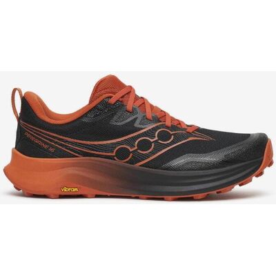 Chaussures Saucony Peregrine 16 noir orange - 44 - Publicité Chaussures Saucony Peregrine 16 noir orange - 44 - Publicité