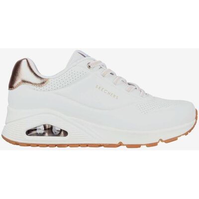Chaussures Skechers Uno Shimmer Away blanc doré femme - 40 - Publicité Chaussures Skechers Uno Shimmer Away blanc doré femme - 40 - Publicité