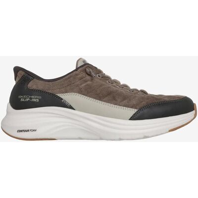 Chaussures Skechers Contour Foam Cordelux Slip-Ins marron gris noir blanc - 42.5 - Publicité Chaussures Skechers Contour Foam Cordelux Slip-Ins marron gris noir blanc - 42.5 - Publicité