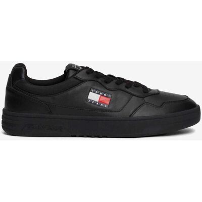 Tommy Hilfiger Chaussures Tommy Jeans Cupsole Leather Essential noir pur - 44 - Publicité Tommy Hilfiger Chaussures Tommy Jeans Cupsole Leather Essential noir pur - 44 - Publicité