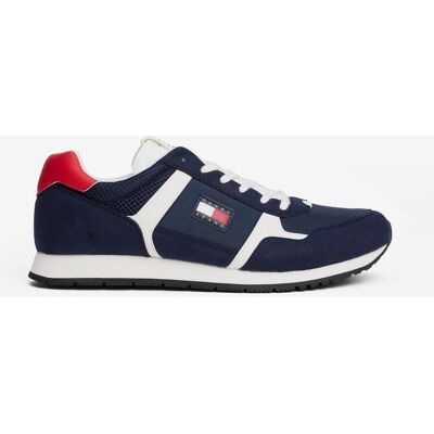 Tommy Hilfiger Baskets Tommy Jeans Runner Casual bleu marine - 44 - Publicité Tommy Hilfiger Baskets Tommy Jeans Runner Casual bleu marine - 44 - Publicité