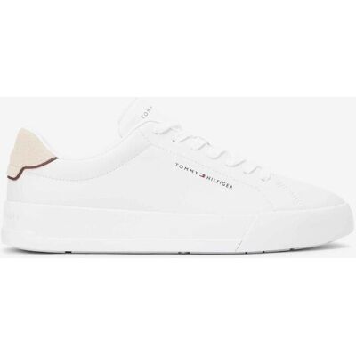 Baskets Tommy Hilfiger Court Leather Detail blanc beige - 41 - Publicité Baskets Tommy Hilfiger Court Leather Detail blanc beige - 41 - Publicité
