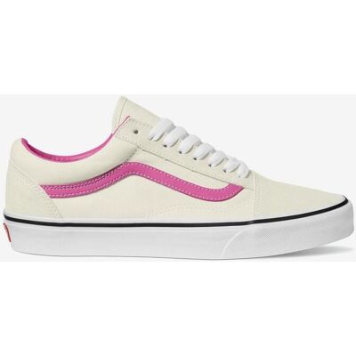 Chaussures Vans Old Skool Pig Suede blanc pur rose - 37 - Publicité Chaussures Vans Old Skool Pig Suede blanc pur rose - 37 - Publicité