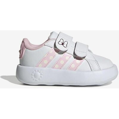 Baskets adidas Grand Court 2.0 x Disney Mickey and Friends blanc rose enfant - 24 - Publicité Baskets adidas Grand Court 2.0 x Disney Mickey and Friends blanc rose enfant - 24 - Publicité