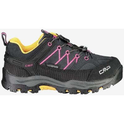 Chaussures CMP Rigel Low WaterProof noir jaune rose enfant - 35 - Publicité Chaussures CMP Rigel Low WaterProof noir jaune rose enfant - 35 - Publicité