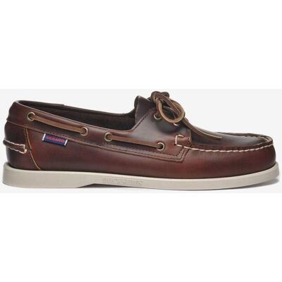 Chaussures Sebago Portland Waxed marron blanc - 41 - Publicité Chaussures Sebago Portland Waxed marron blanc - 41 - Publicité