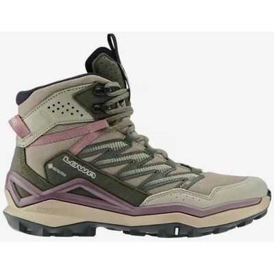 Bottes Lowa Maddox Pro Mid GORE-TEX beige vert rose femme - 38 - Publicité Bottes Lowa Maddox Pro Mid GORE-TEX beige vert rose femme - 38 - Publicité