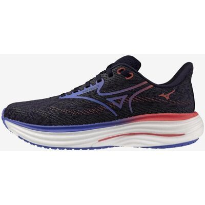 Chaussures Mizuno Wave Rider 29 noir bleu rouge femme - 37 - Publicité Chaussures Mizuno Wave Rider 29 noir bleu rouge femme - 37 - Publicité