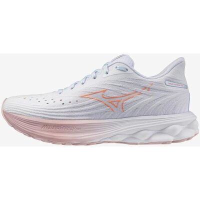 Chaussures Mizuno Wave Ultima 16 blanc orange saumon femme - 37 - Publicité Chaussures Mizuno Wave Ultima 16 blanc orange saumon femme - 37 - Publicité
