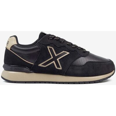 Baskets Munich Dash Premium noir beige - 39 - Publicité Baskets Munich Dash Premium noir beige - 39 - Publicité