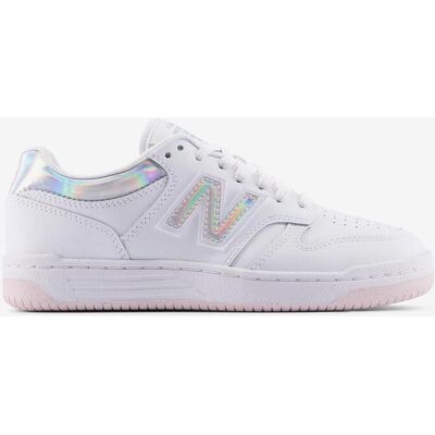Chaussures New Balance 480 blanc gris brillant junior - 37 - Publicité Chaussures New Balance 480 blanc gris brillant junior - 37 - Publicité