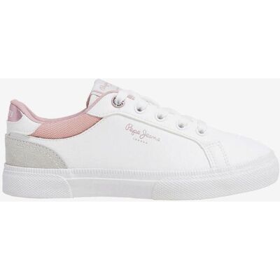 Chaussures Pepe Jeans Kenton Court blanc rose junior - 34 - Publicité Chaussures Pepe Jeans Kenton Court blanc rose junior - 34 - Publicité
