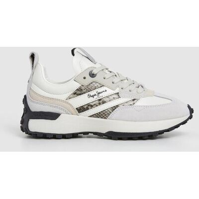 Chaussures Pepe Jeans Lucky Animal gris blanc femme - 39 - Publicité Chaussures Pepe Jeans Lucky Animal gris blanc femme - 39 - Publicité