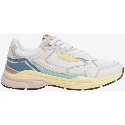 Chaussures Pepe Jeans Dave Texture blanc bleu jaune femme - 36 - Publicité Chaussures Pepe Jeans Dave Texture blanc bleu jaune femme - 36 - Publicité