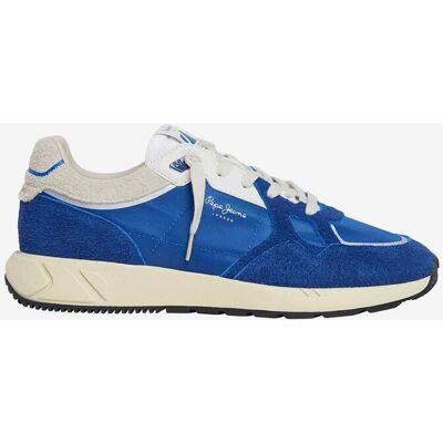Chaussures Pepe Jeans Marlon Divided bleu blanc crème - 43 - Publicité Chaussures Pepe Jeans Marlon Divided bleu blanc crème - 43 - Publicité