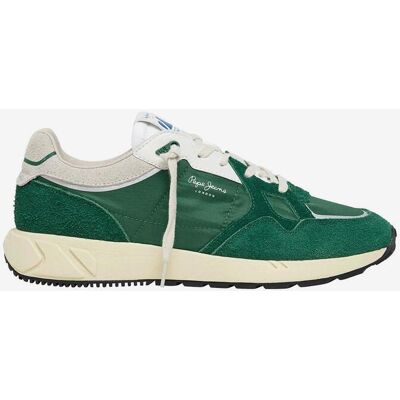 Chaussures Pepe Jeans Marlon Divided vert blanc crème - 45 - Publicité Chaussures Pepe Jeans Marlon Divided vert blanc crème - 45 - Publicité