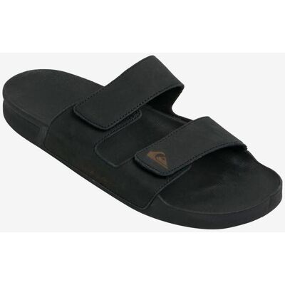 Sandales Quiksilver Rivi Leather noir - 46 - Publicité Sandales Quiksilver Rivi Leather noir - 46 - Publicité